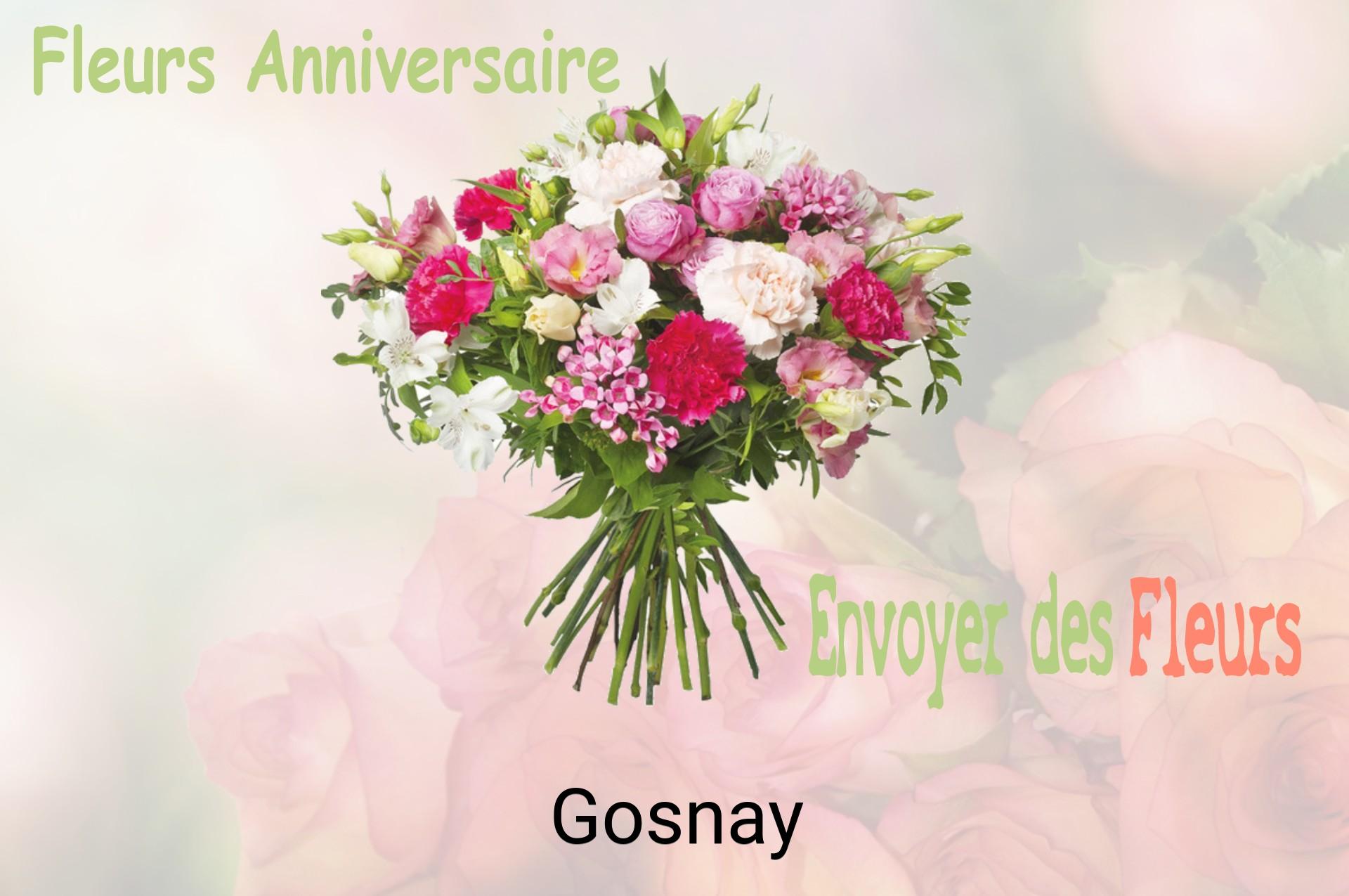 Bouquet de fleurs d’anniversaire livré à Gosnay